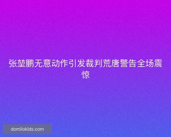 张堃鹏无意动作引发裁判荒唐警告全场震惊
